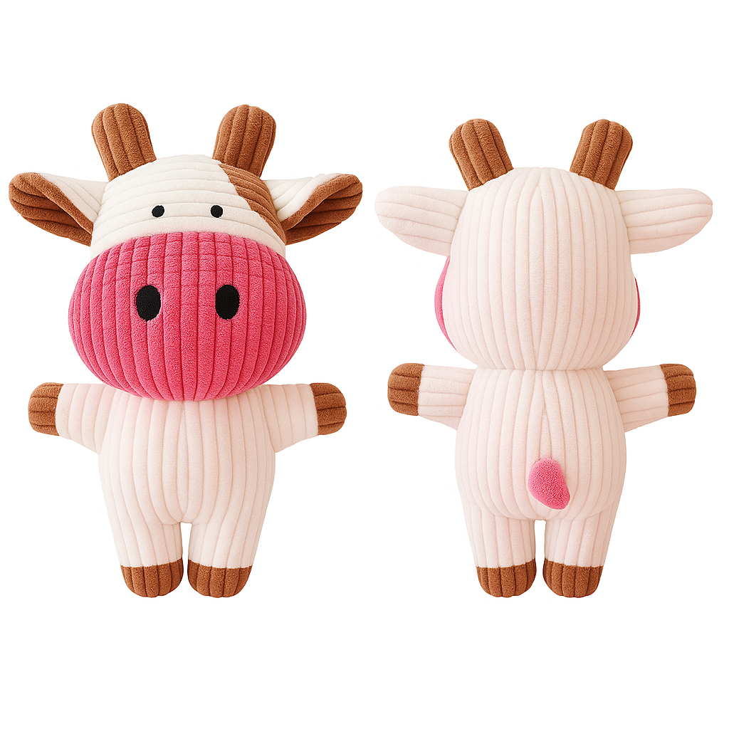 Vaca de felpa con sonido