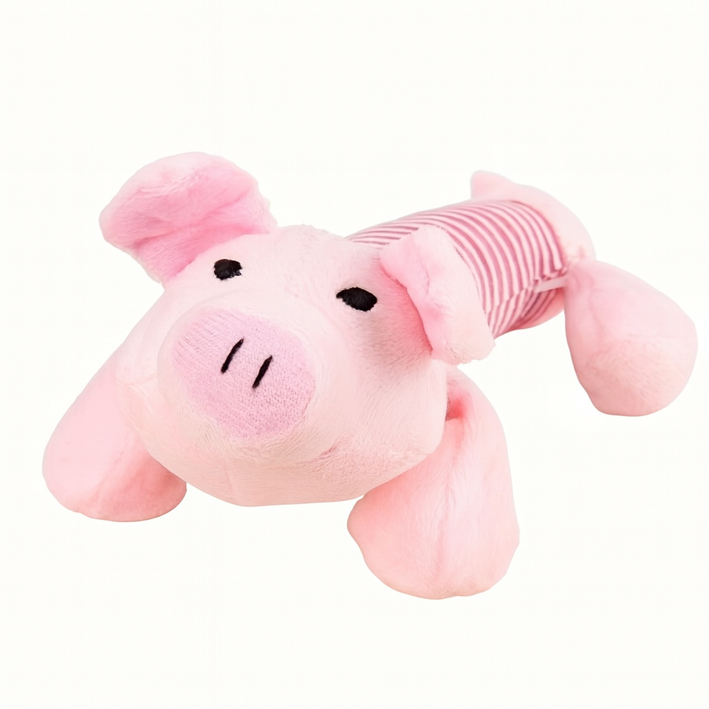 Cerdito Rayado de Felpa