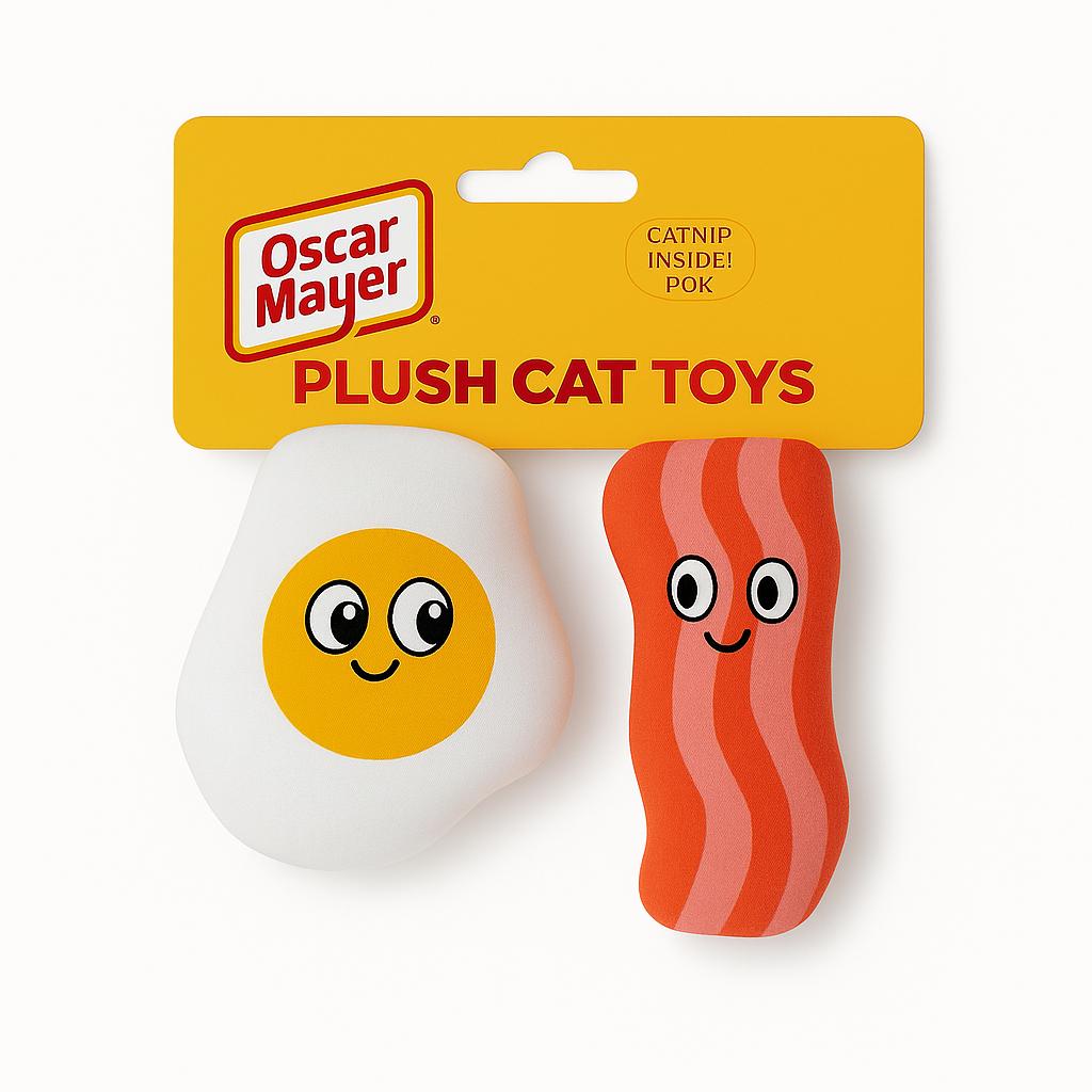 Huevo + Tocino con catnip