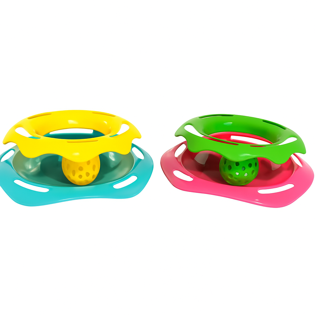 Juguete Interactivo con Pelota Giratoria para Gatos