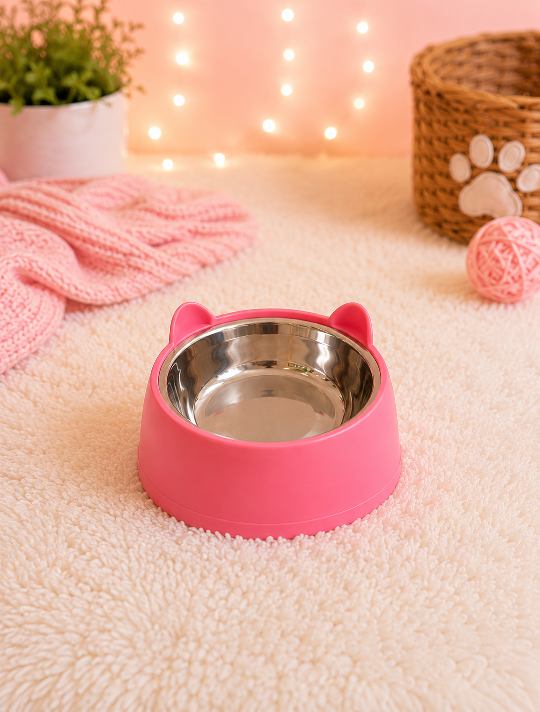 🐱💕 Comedero para Gato con Diseño de Orejitas 💕