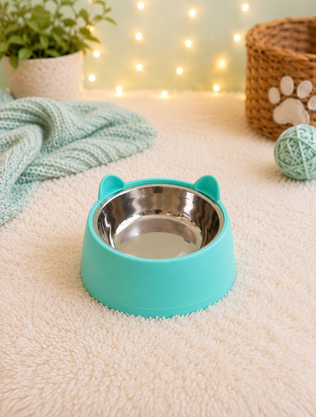 🐱💕 Comedero para Gato con Diseño de Orejitas 💕