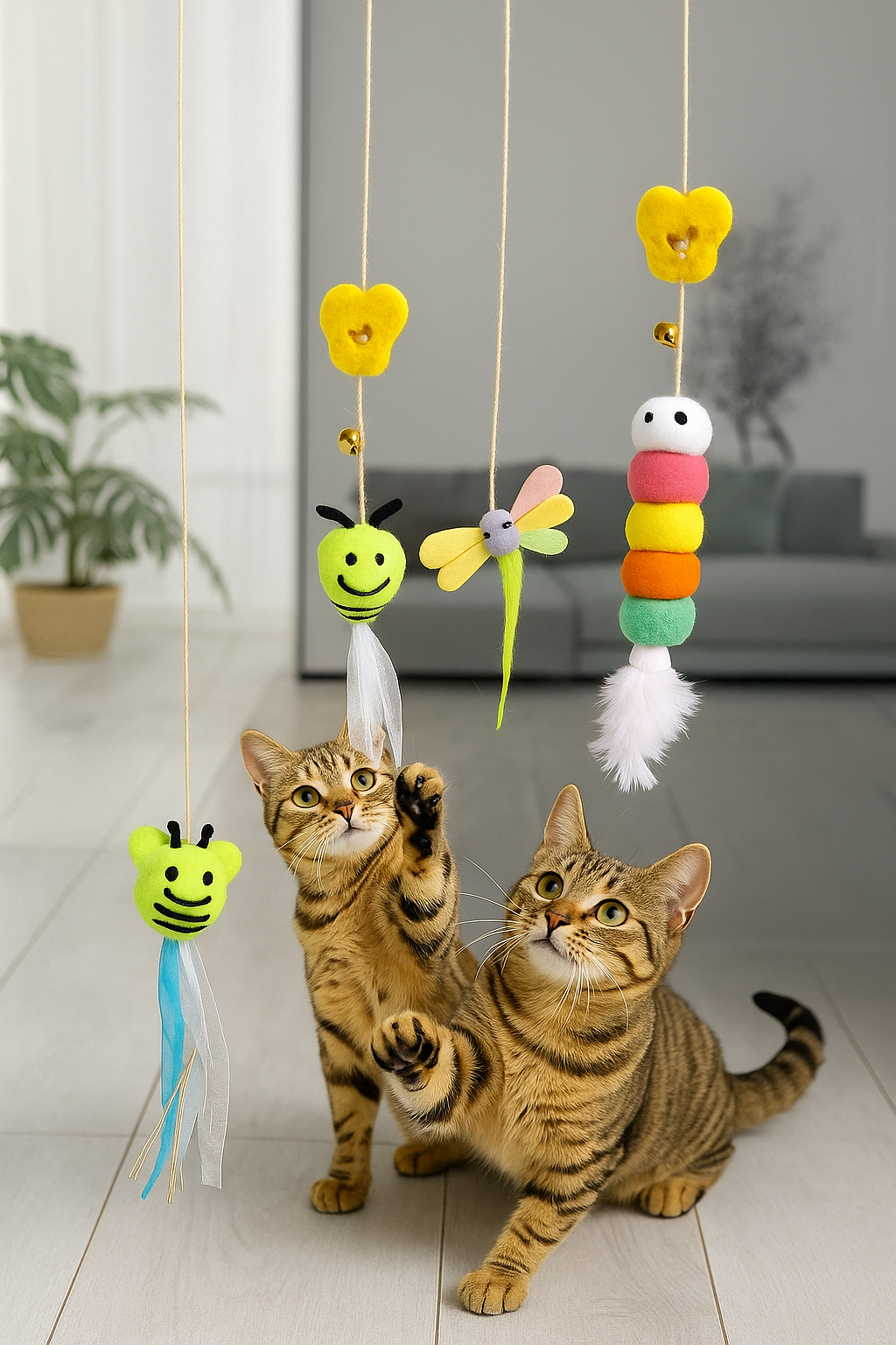 Juguete colgante interactivo para gato