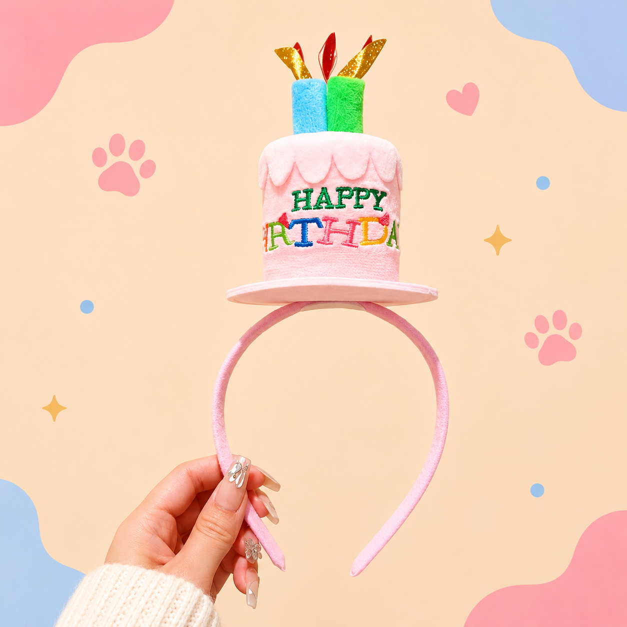 🎂 Diadema de Cumpleaños para Mascotas 🐾