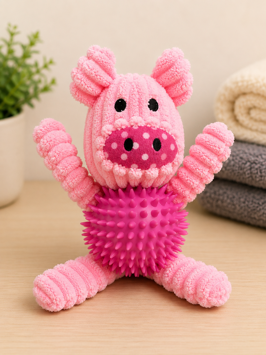 🐷 Cerdito Interactivo con Pelota Texturizada