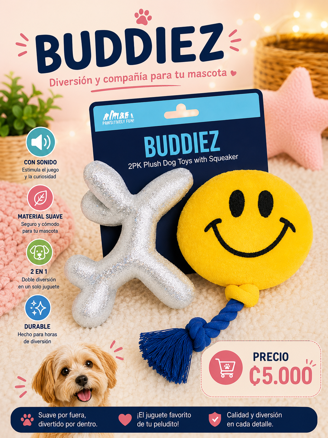 🎈✨ Set de Peluche Globo & perrito