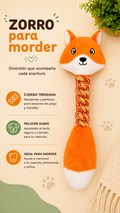 Zorro de Peluche con Cuerda Trenzada 🦊